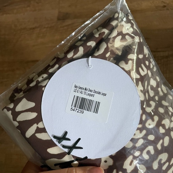 PRINCESS POLLY Reta Vanorie Mini Dress Chocolate Leapard - Picture 4 of 4